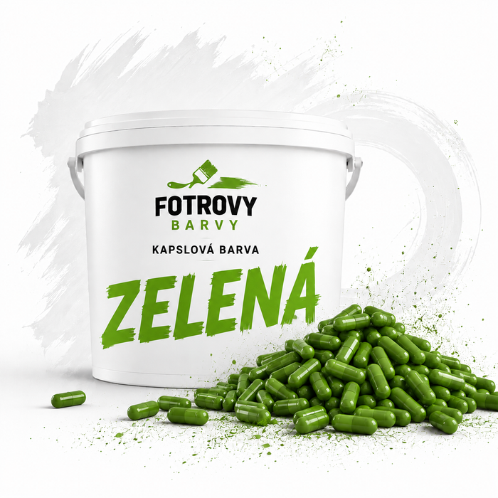 Kapsle zelená